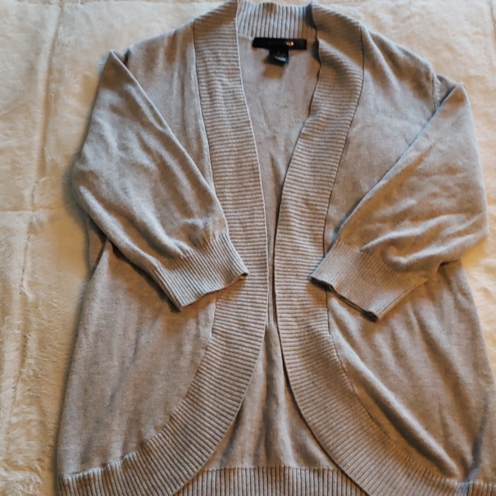 Womens 3/4 sleeve open cardigan